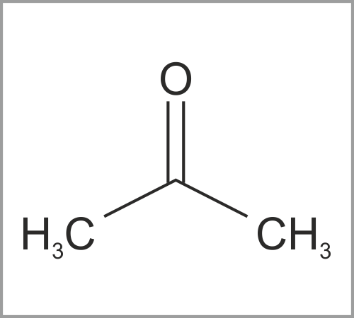 Chemical Structure of Acetone (67-64-1)